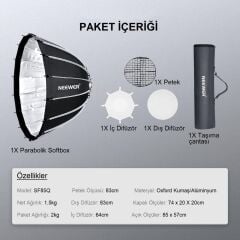 NEEWER 85cm Parabolic Softbox