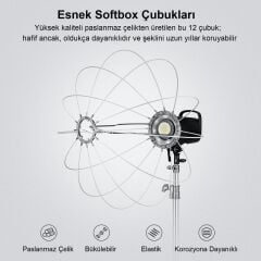 NEEWER NS90L Hızlı Kurulan 90cm Fener Softbox