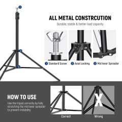 Neewer Ayarlanabilir Fon Standı
