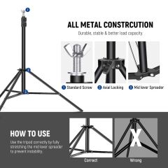 Neewer Ayarlanabilir Fon Standı
