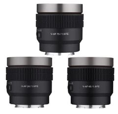 Samyang V-AF 24/45/75mm T1.9 Lens Kiti (Lens Station Hediye)
