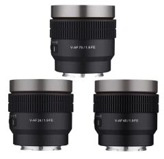 Samyang V-AF 24/45/75mm T1.9 Lens Kiti (Lens Station Hediye)
