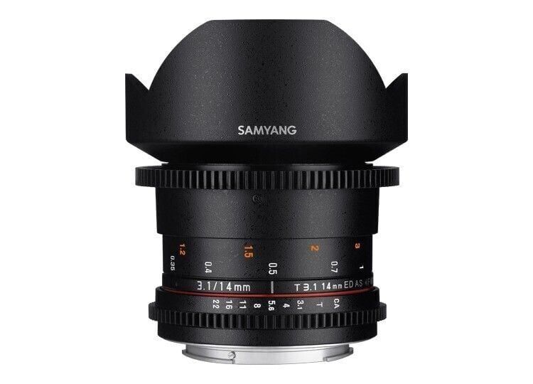 Samyang 14mm T3.1 VDSLR MK1 Cine Lens (Sony E Mount)