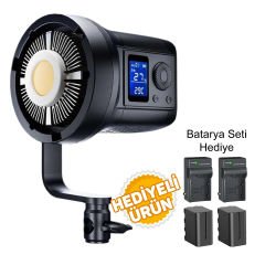 GDX HDB-80W Led Video Işığı - Batarya Seti Hediyeli
