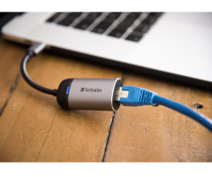 Verbatim Usb-C To Gigabit Ethernet Adapter 10Cm Cable(49146)