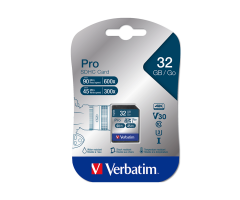 Verbatim 32GB Pro U3 Sdhc Class 10 Uhs-i (90Mb/Sn. - 45Mb/Sn.)(47021)