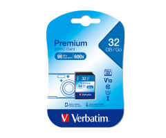 Verbatim 32GB 80Mb/S Premium U1 Sdhc Sd Card Class 10(43963)