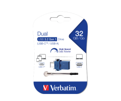 Verbatim 32GB Dual Usb-A/Usb-C Us 3.2 Flash Bellek-(49966)
