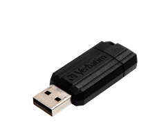 Verbatim 64GB Pinstripe Usb-A 2.0 Flash Bellek Siyah Renk(49065)
