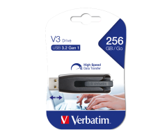 Verbatim 256GB Store&Go Usb-A 3.2 Flash Bellek Siyah Renk(49168)