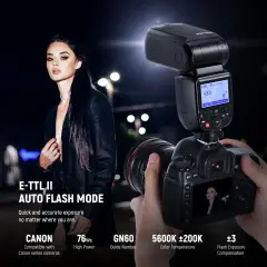 Neewer NW700-C E-TTL Flaş Speedlite - Canon Uyumlu