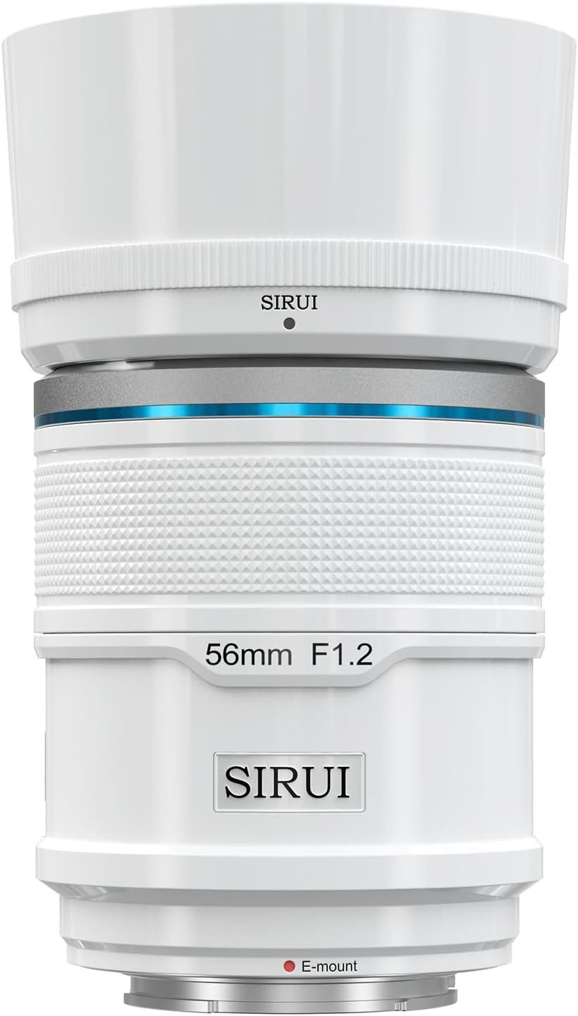 Sirui Sniper 56mm F1.2 APSC Auto-Focus Lens (E Mount, White)