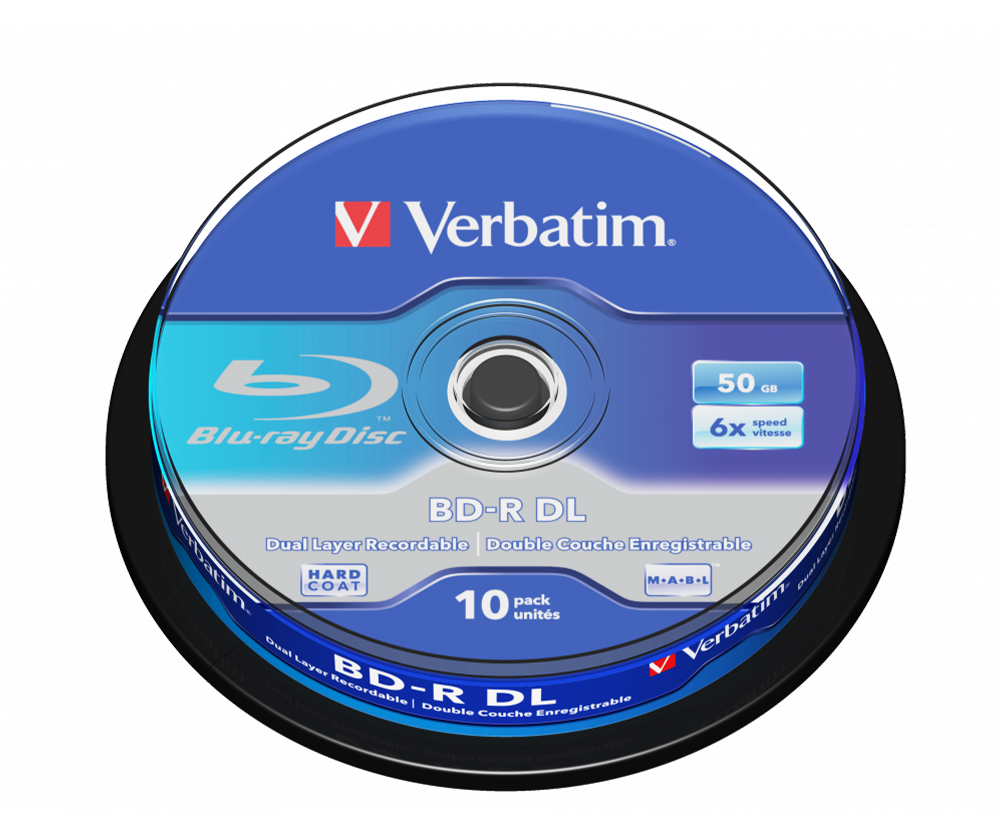Verbatim Bd-R Dl 50Gb 6X 10 Pack(43746)