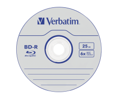 Verbatim Bd-R Sl Satalife 25Gb 6X 50 Pack(43838)