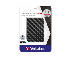 Verbatim 1TB Taşınabilir SSD Mini Store&go Usb 3.2 - 400MB/S-500MB/S Siyah Renk-(53237)