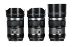 Sirui Sniper 23mm, 33mm & 56mm F1.2 APSC Auto-Focus Lens Kit (E Mount, Black, Carbon Fiber)