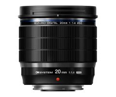 Olympus OM System 20mm 1.4 Pro Black Objektif   V335050Bw000