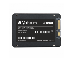 Verbatim 512GB Dahili Sata VI 550 SSD S3 2,5 500MB/S - 550MB/S-(49352) (ARTIKEL NO: 1226375)