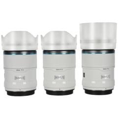 Sirui Sniper 23mm, 33mm & 56mm F1.2 APSC Auto-Focus Lens Kit (E Mount, White, Carbon Fiber)