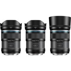 Sirui Sniper 23mm, 33mm & 56mm F1.2 APSC Auto-Focus Lens Kit (Z Mount, Black, Carbon Fiber)