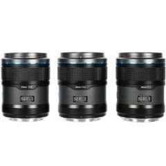 Sirui Sniper 23mm, 33mm & 56mm F1.2 APSC Auto-Focus Lens Kit (Z Mount, Black, Carbon Fiber)