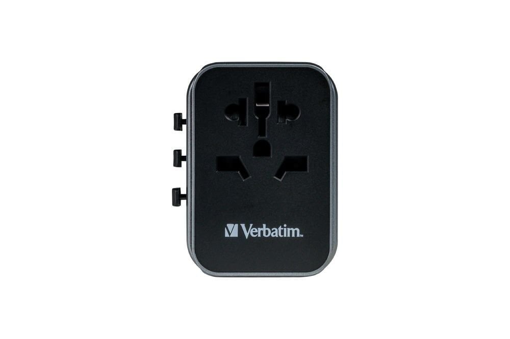 Verbatim Evrensel Seyahat Şarj Adaptörü UTA-03 2 x Usb-C ve 2 x Usb-A-(49545)