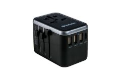 Verbatim Evrensel Seyahat Şarj Adaptörü UTA-04 61W PD3 3x Usb-A 2x Usb-C-(49546)
