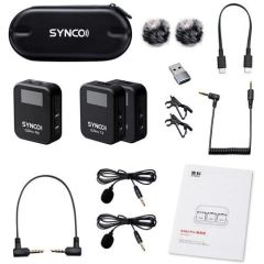 Synco G2A2 Pro 2 Kişilik Kablosuz Yaka Mikrofonu