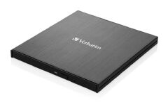 Verbatim External Slimline Cd/Dvd Writer Usb 3.2 Gen 1/Usb-C(43886)