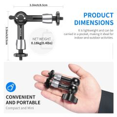 Neewer ST-15 5.9'' 15cm  1/4'' Vidalı Magic Arm
