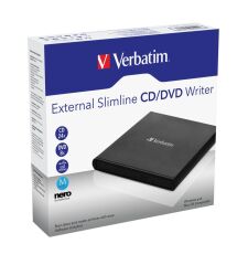 Verbatim External Slimline Cd/Dvd Writer Usb 2.0 (98938)