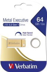 Verbatim 64GB Metal Executive Usb-A 3.2  Flash Bellek Altın Renk-(99106)