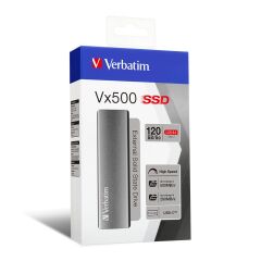 Verbatim 120GB Vx500 Usb 3.1 Gen 2 External Ssd (Okuma 500Mb/Sn. - Yazma 290Mb/Sn.)