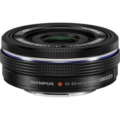 Olympus OM System 14-42mm Elektronik Zoom Pancake Siyah Objektif   V335370Bw000