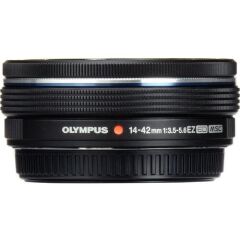 Olympus OM System 14-42mm Elektronik Zoom Pancake Siyah Objektif   V335370Bw000