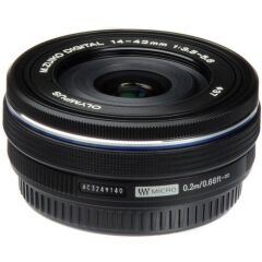 Olympus OM System 14-42mm Elektronik Zoom Pancake Siyah Objektif   V335370Bw000