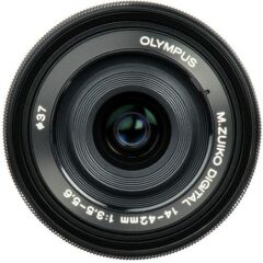 Olympus OM System 14-42mm Elektronik Zoom Pancake Siyah Objektif   V335370Bw000