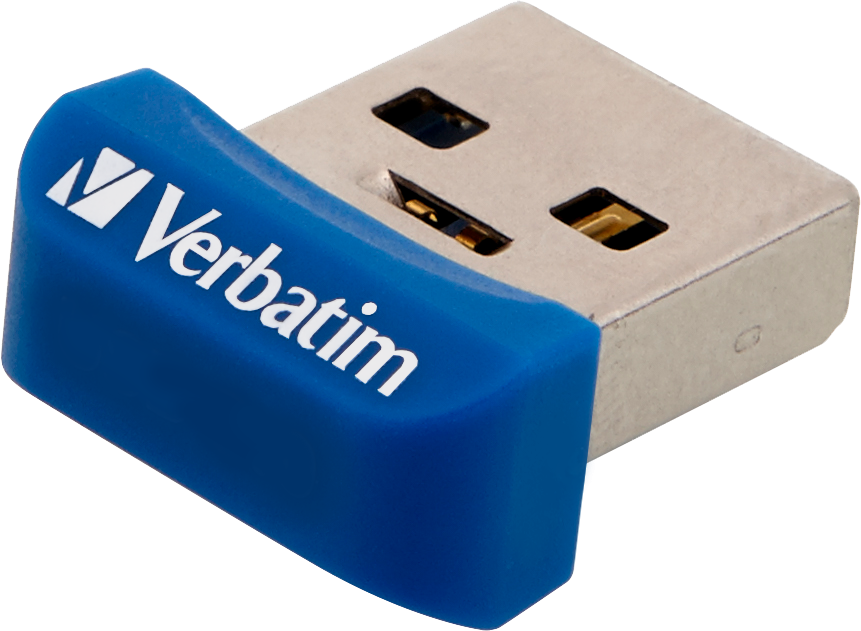 Verbatim 64GB Store&Stay Usb-A 3.2 Nano Flash Bellek Mavi Renk-(98711)