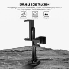 NEEWER SP-08 Metal Telefon Tripod Montaj Adaptörü (Çift Telefon Tutuculu)
