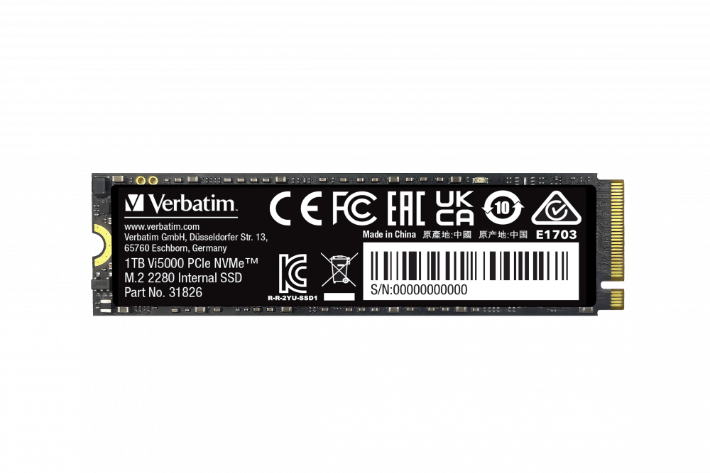 Verbatim 1TB Dahili M.2 SSD VI5000 PCIE4 4500MB/S - 5000MB/S-(31826)