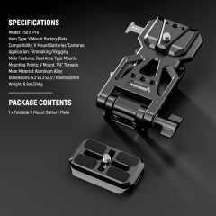 NEEWER PS015 Pro Katlanabilir V-Mount Batarya Plakası