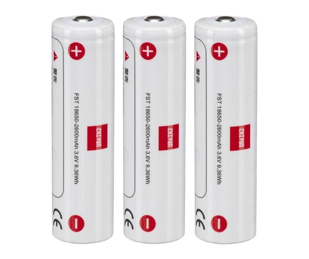 Zhiyun 18650 2600mah 3'lü Pil