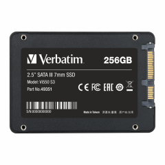 Verbatim 250GB Dahili Sata VI550 SSD S3 2,5 500MB/S - 550MB/S-(49351) (ARTIKEL NO: 1226585)