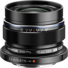 Olympus M.Zuiko 12mm 2.0 Black Objektif