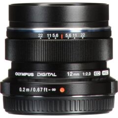 Olympus M.Zuiko 12mm 2.0 Black Objektif