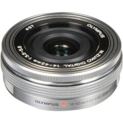 Olympus OM System 14-42mm Elektronik Zoom Pancake Gümüş Objektif