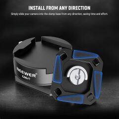 NEEWER GM47 Kamera Quick Release Plate Kiti (Ronin RS & PD Capture Uyumlu, Otomatik Kilit)