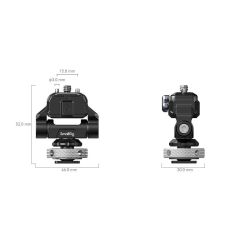 SmallRig 3514C Metal Yuvalı Hızlı Çıkarılabilir Monitör Kelepcesi