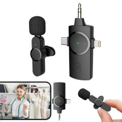 XBOON Telefon ve Kamera için Kablosuz Yaka Mikrofonu