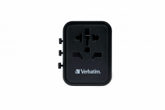 VERBATIM 49543 - UNO TRAVEL ADAPTER UTA-01 2XUSB